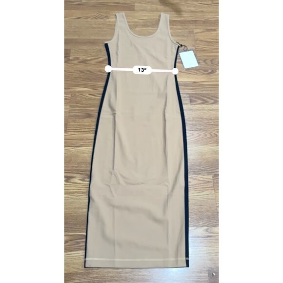 WARDROBE.NYC bodycon tan  and black Sport Midi Dress size small - Picture 8 of 13